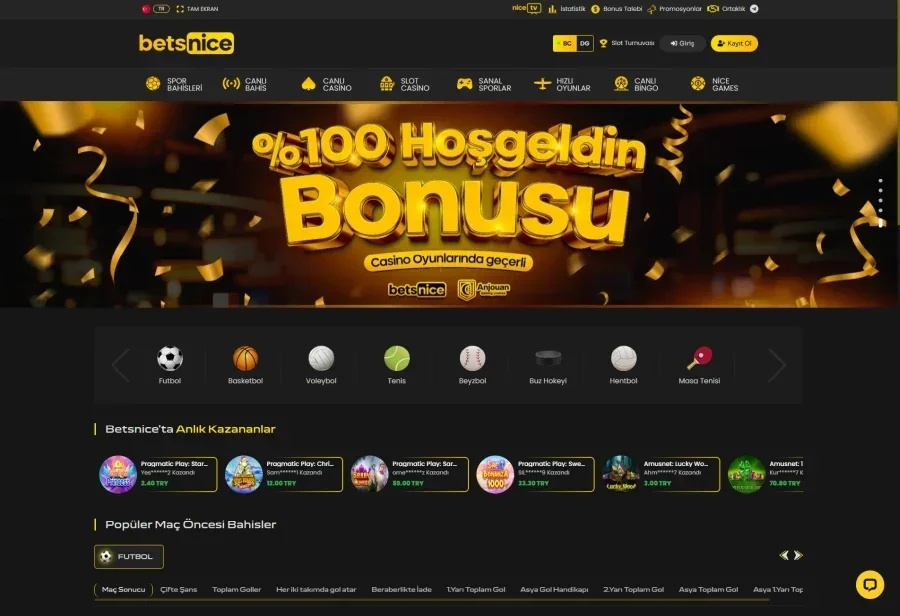 Betsnice ekran görüntüsü